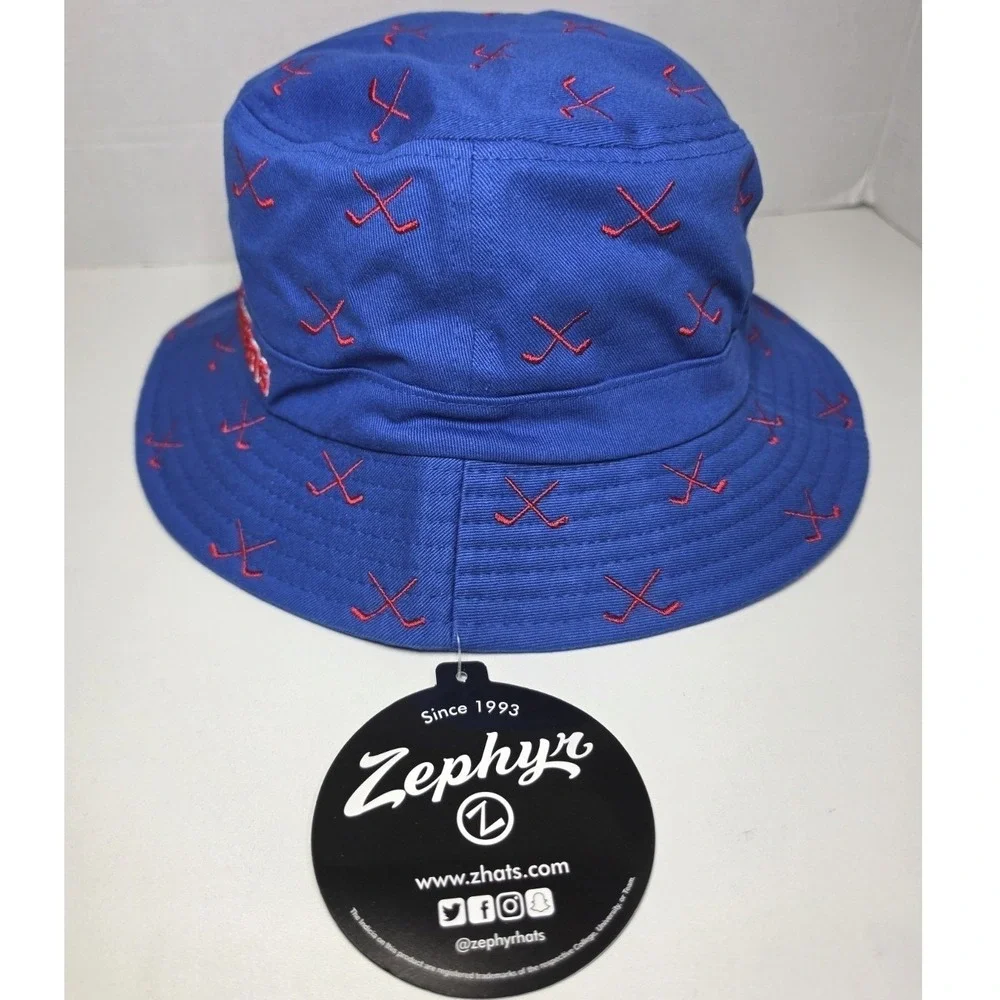 ZHATS Women's NHL NY Rangers Officially Licensed Bucket Hat Scatter L/XL NWT